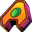 Block Ape Scissors Logo