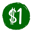 will go to $1 Logo