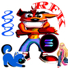 BarbieCrashBandicootRFK88 Logo