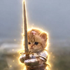 cat wif sword Logo
