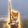 inu wif sword Logo