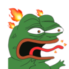 Pepe On Fire Logo