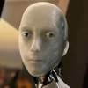 staring robot Logo
