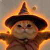 The Fat Wizard Cat Logo
