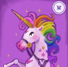 Velvet Unicorn by Virtuals Logo