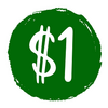 will go to $1 Logo